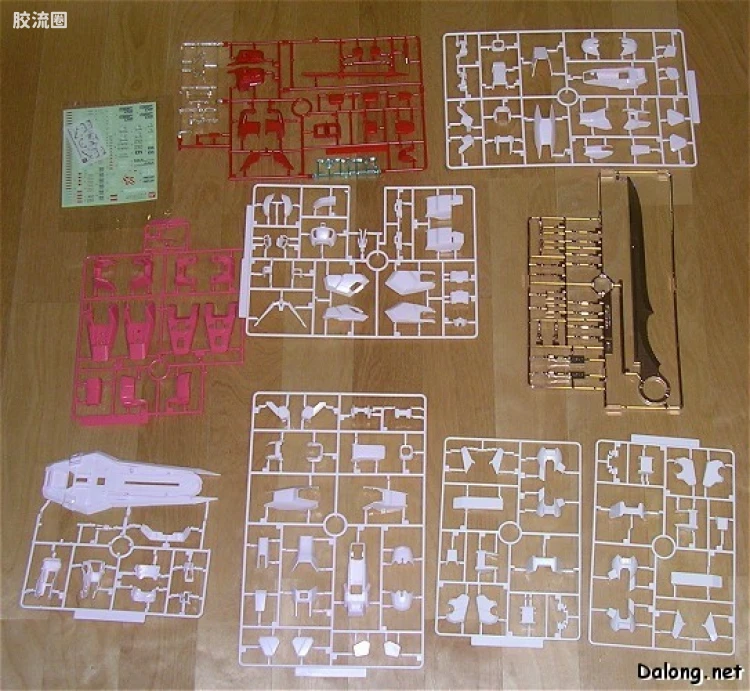 PG 普通版 MBF-02+AQM/E-X01 空装强袭嫣红 + FX-550 空中霸王 - 图片